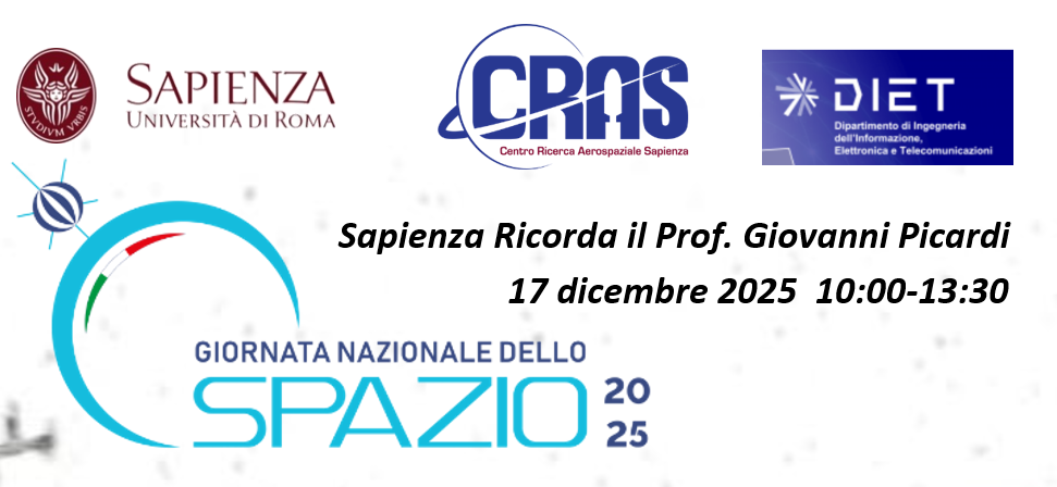 Giornata Nazionale dello Spazio - Sala del Chiostro Facoltà di Ingegneria Civile e Industriale - 17 Dicembre 2025 ore 10:00 